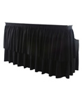 6' Tiered Bar w/Skirting