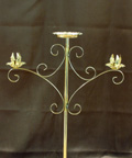 3 Light Unity Floor, brass