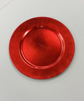 Charger Plate, 13" Red